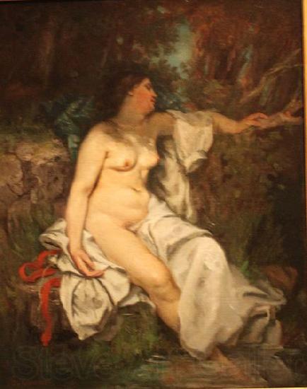 Gustave Courbet Bather Sleeping by a Brook France oil painting art
